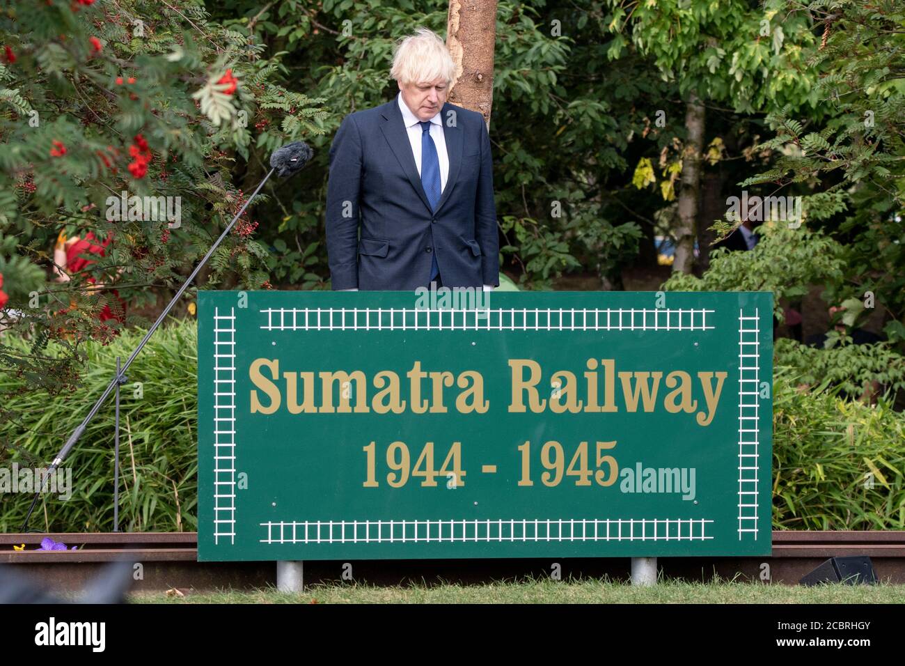 Staffordshire Uk The Prince Of Wales Prince Charles The Duchess Of Cornwall And Prime Minister Boris