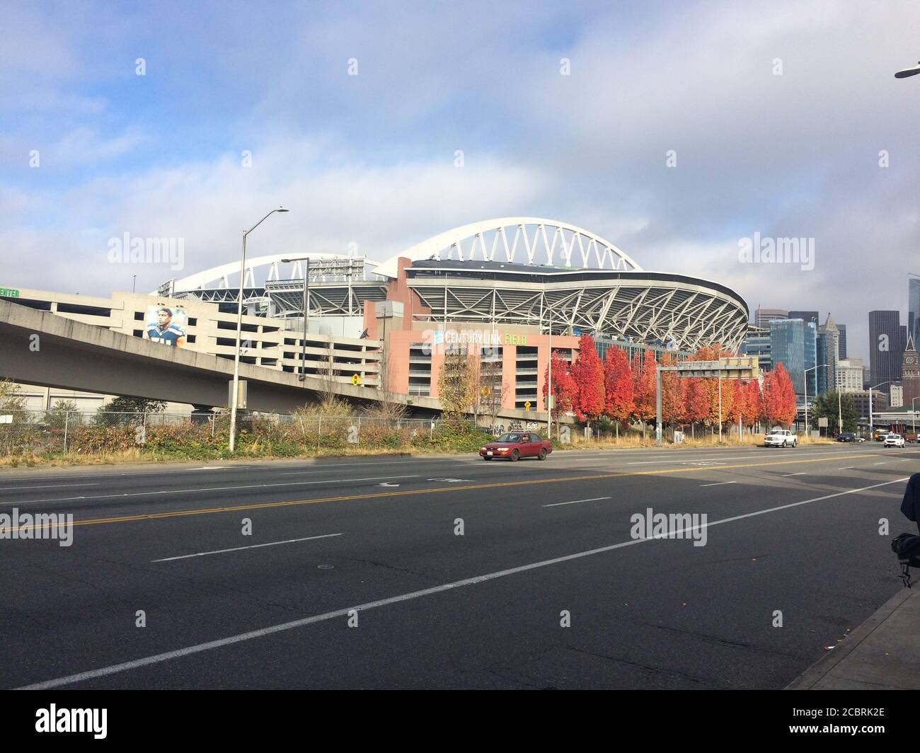 CenturyLink Field stadium. Home stadium for NFL team Seattle Seahawks. Seattle, Washington / United States. Stock Photo