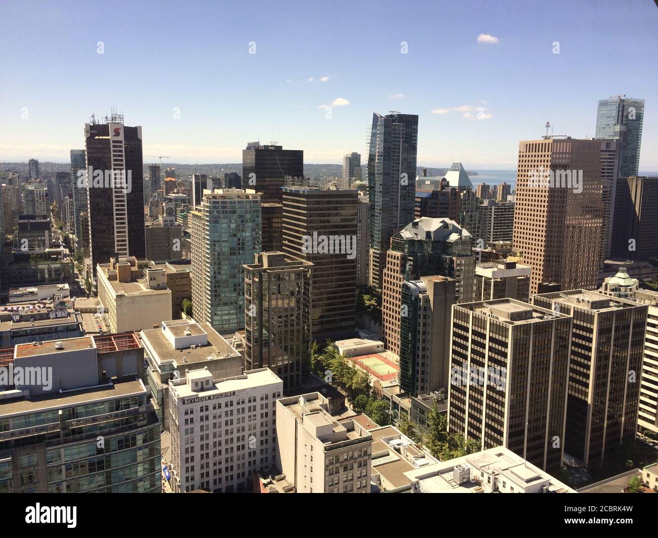 Vancouver downtown skyline. Vancouver, British Columbia / Canada Stock ...
