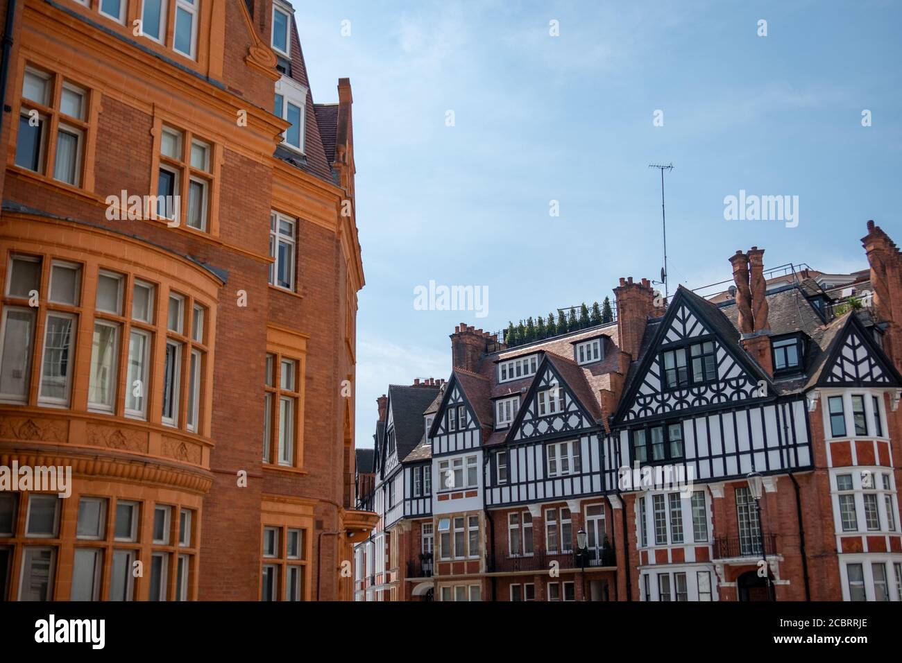 Beautiful architectural detail of Knightsbridge, London Stock Photo