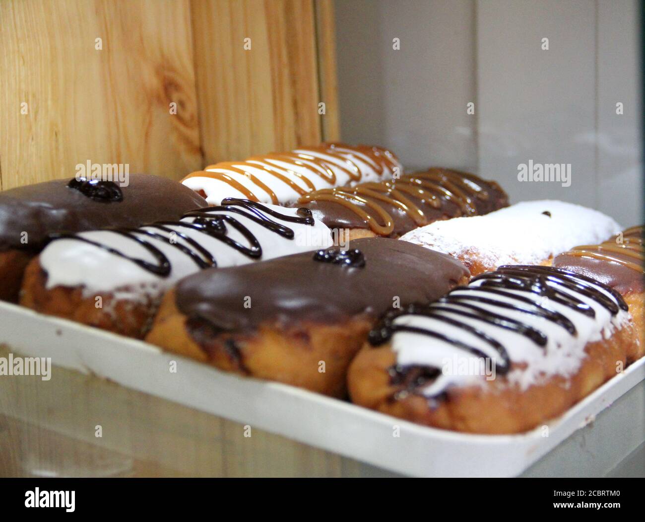 Delicious Colored Donuts Stock Photo - Alamy