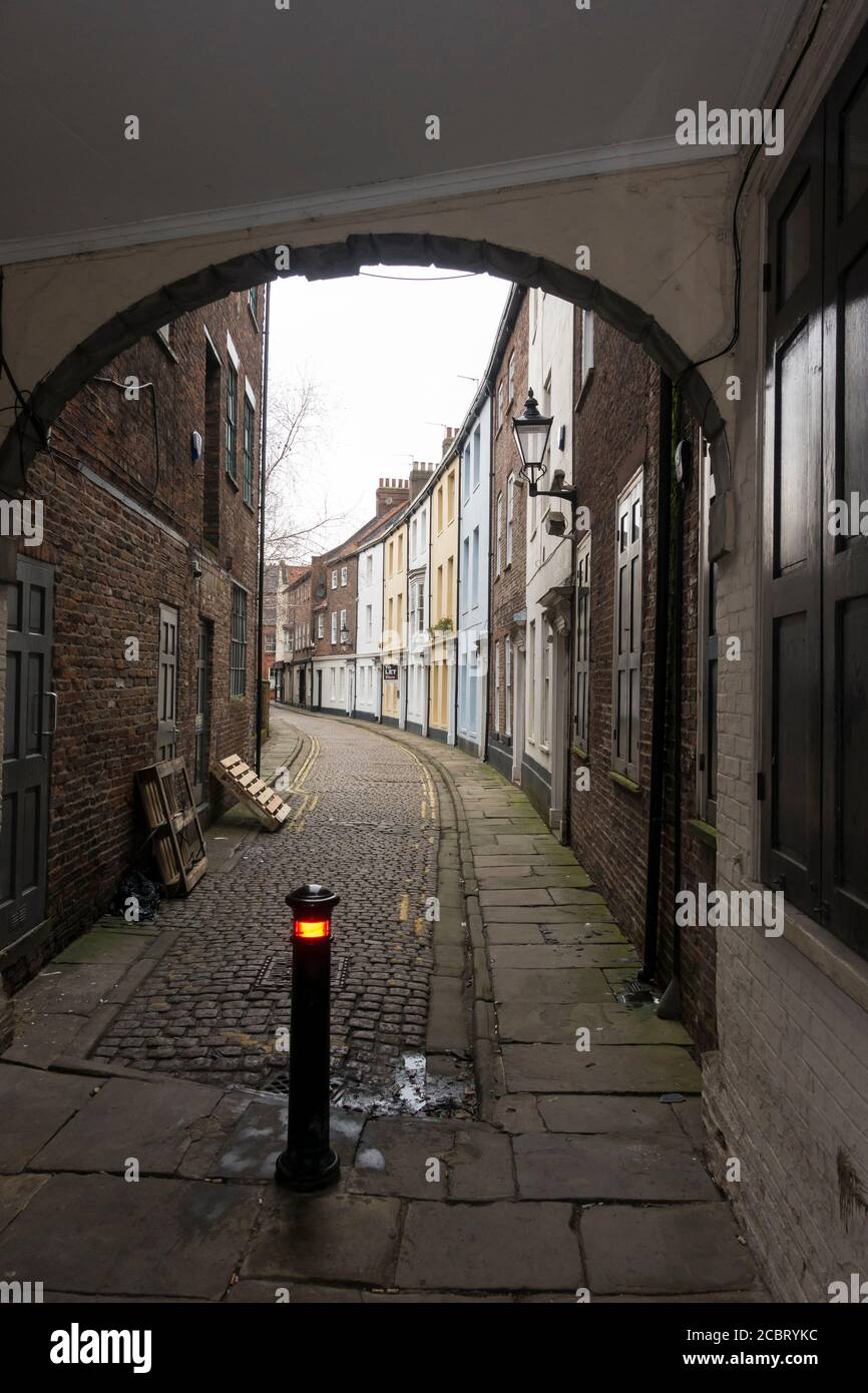 Prince Street Hull Old Town Hull North Humberside December 2019 Stock Photo