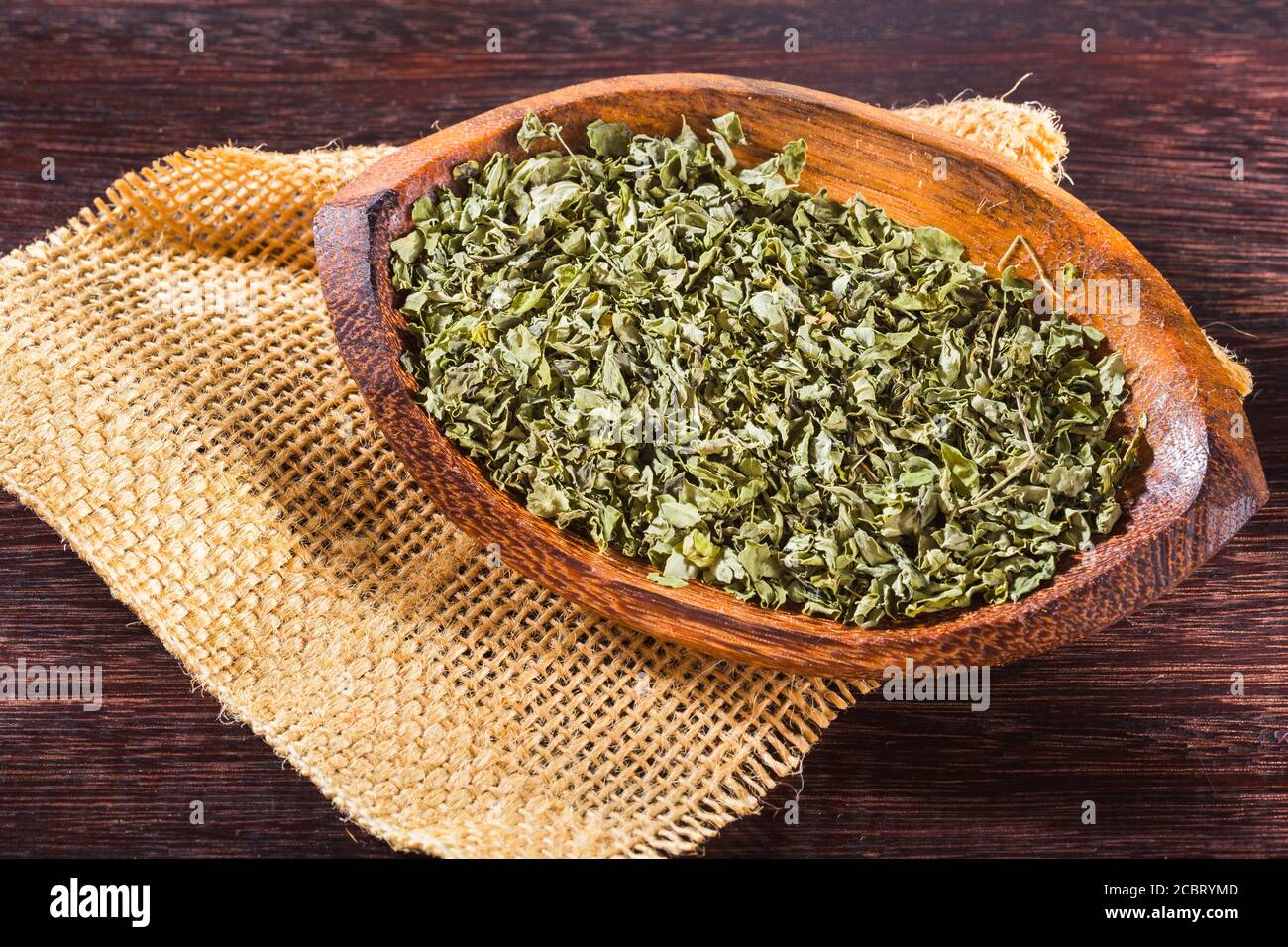 Dried moringa leaves powder hi-res stock photography and images - Alamy