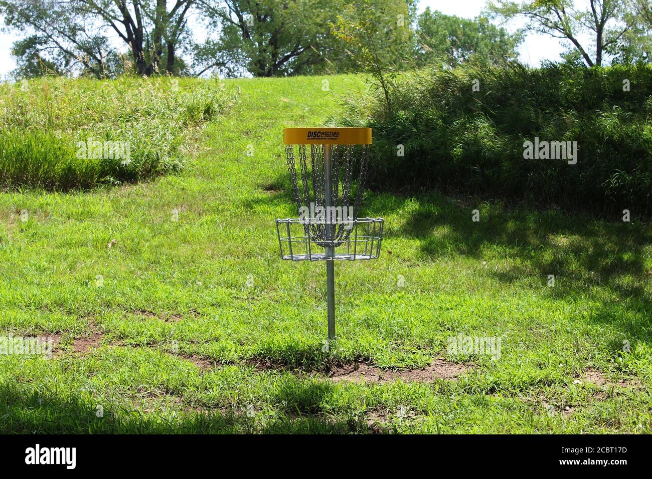 Disc Golf in Midwest United States Kansas Stock Photo