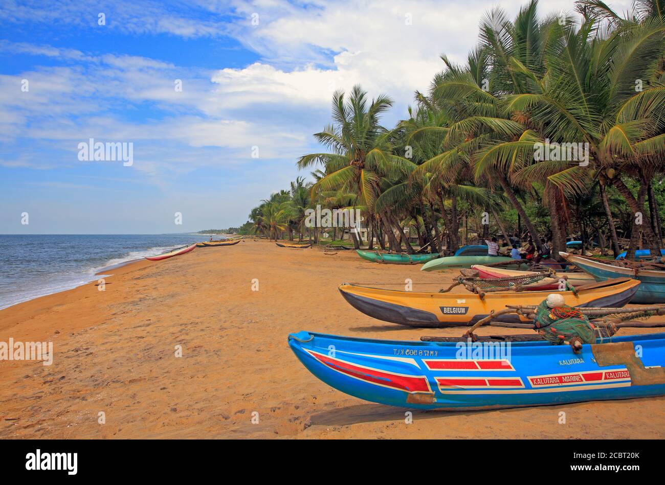 Wadduwa Beach Catamaran Western Province of Sri Lanka South Asia Stock Photo