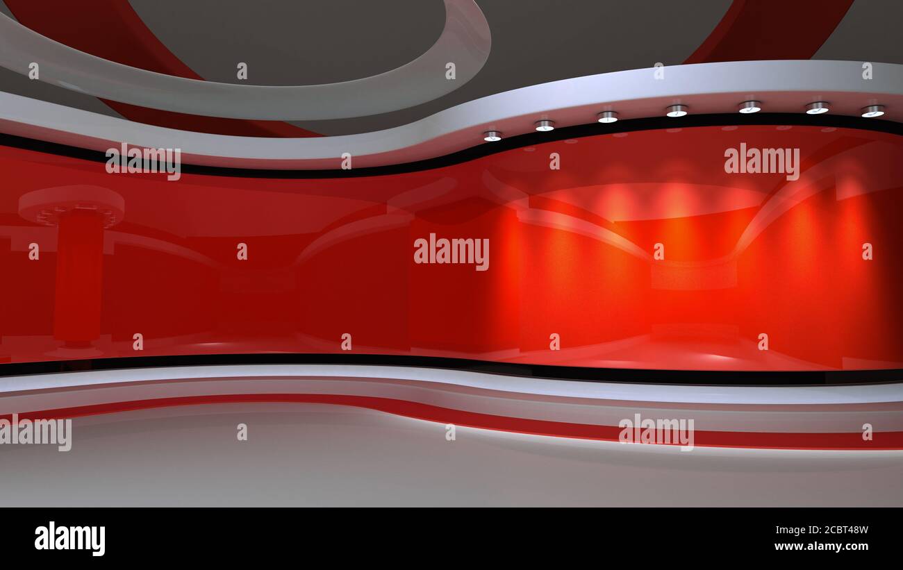 Red Studio Red Backdrop News Studio The Perfect Backdrop For Any Green Screen Or Chroma Key Video Or Photo Production Breaking News 3d Rendering Stock Photo Alamy