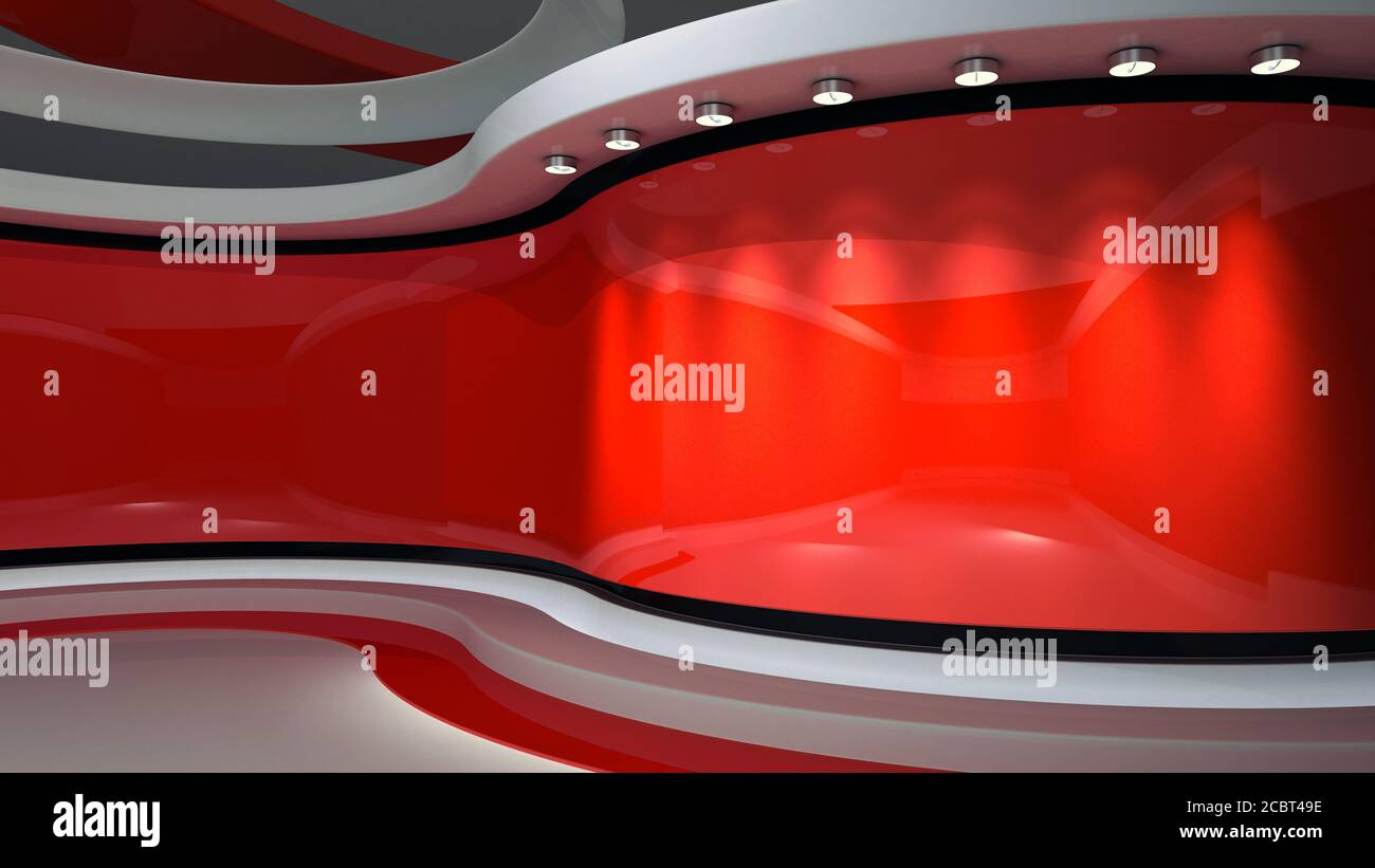 Red Studio Red Backdrop News Studio The Perfect Backdrop For Any Green Screen Or Chroma Key Video Or Photo Production Breaking News 3d Rendering Stock Photo Alamy