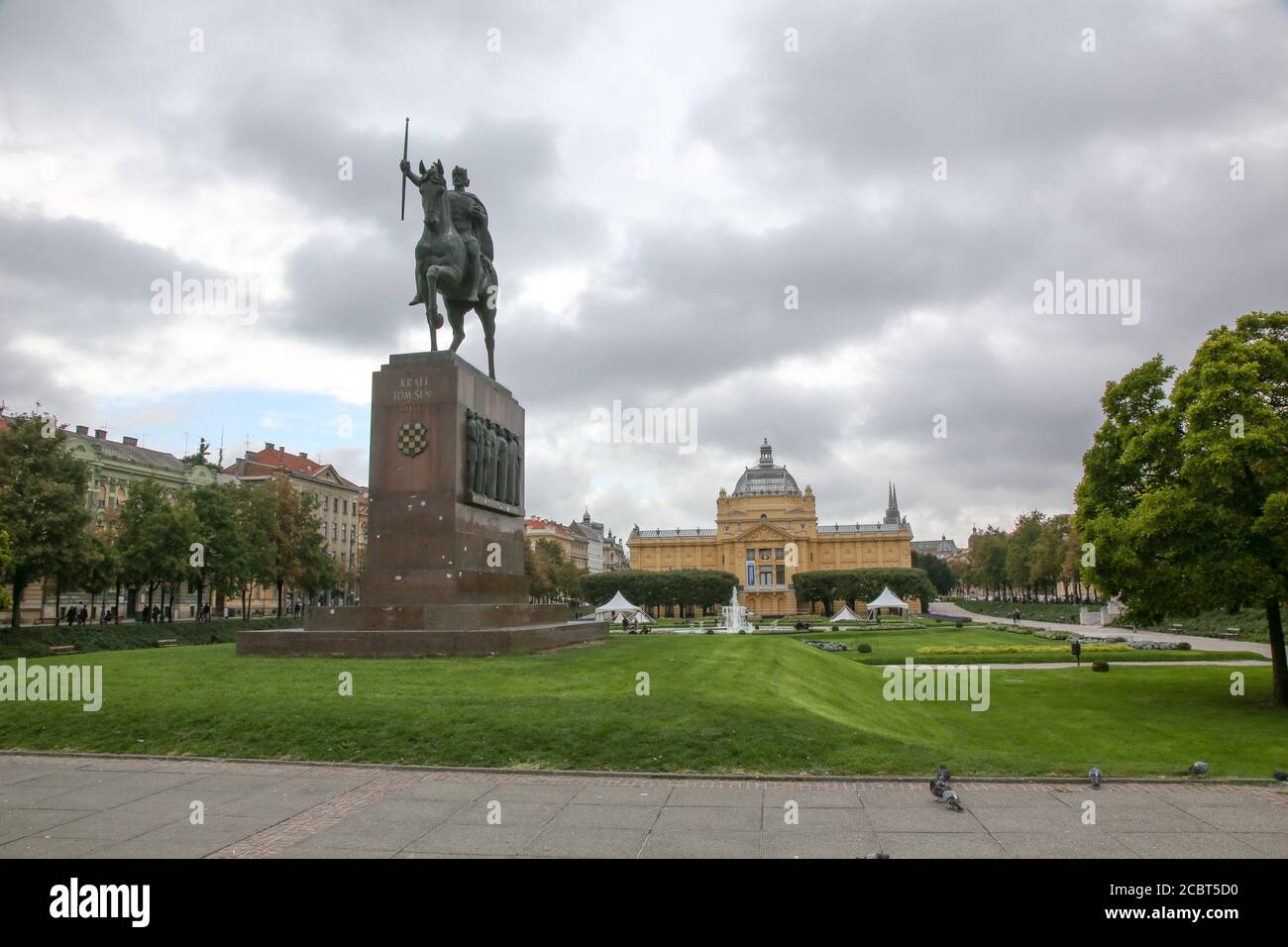 King Tomislav statue, Zagreb, Croatia Stock Photo