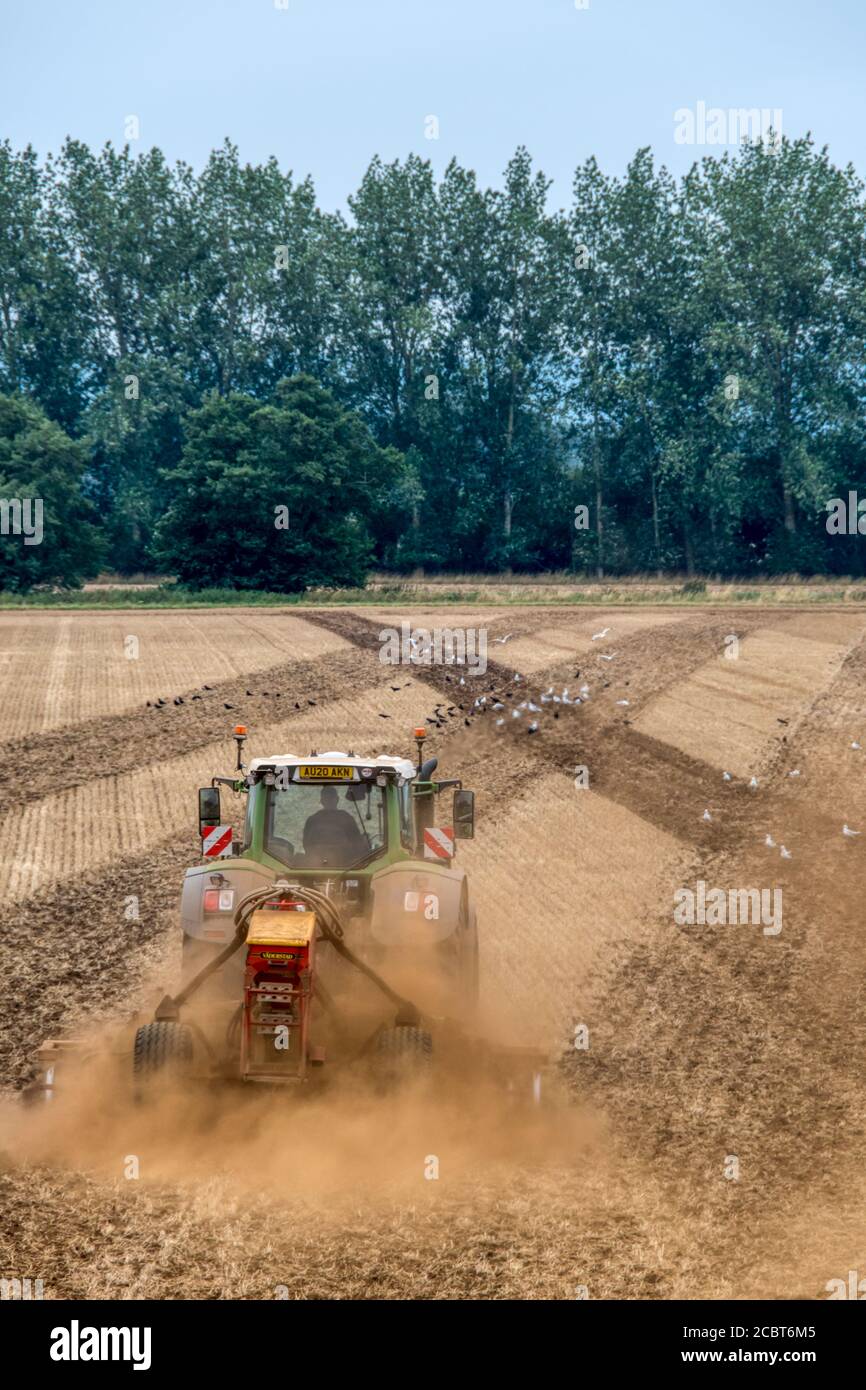 Tractor discing field hires stock photography and images Alamy