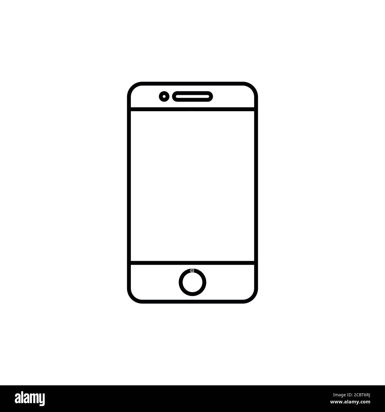 smartphone line icon, vector simple illustration Stock Vector Image ...