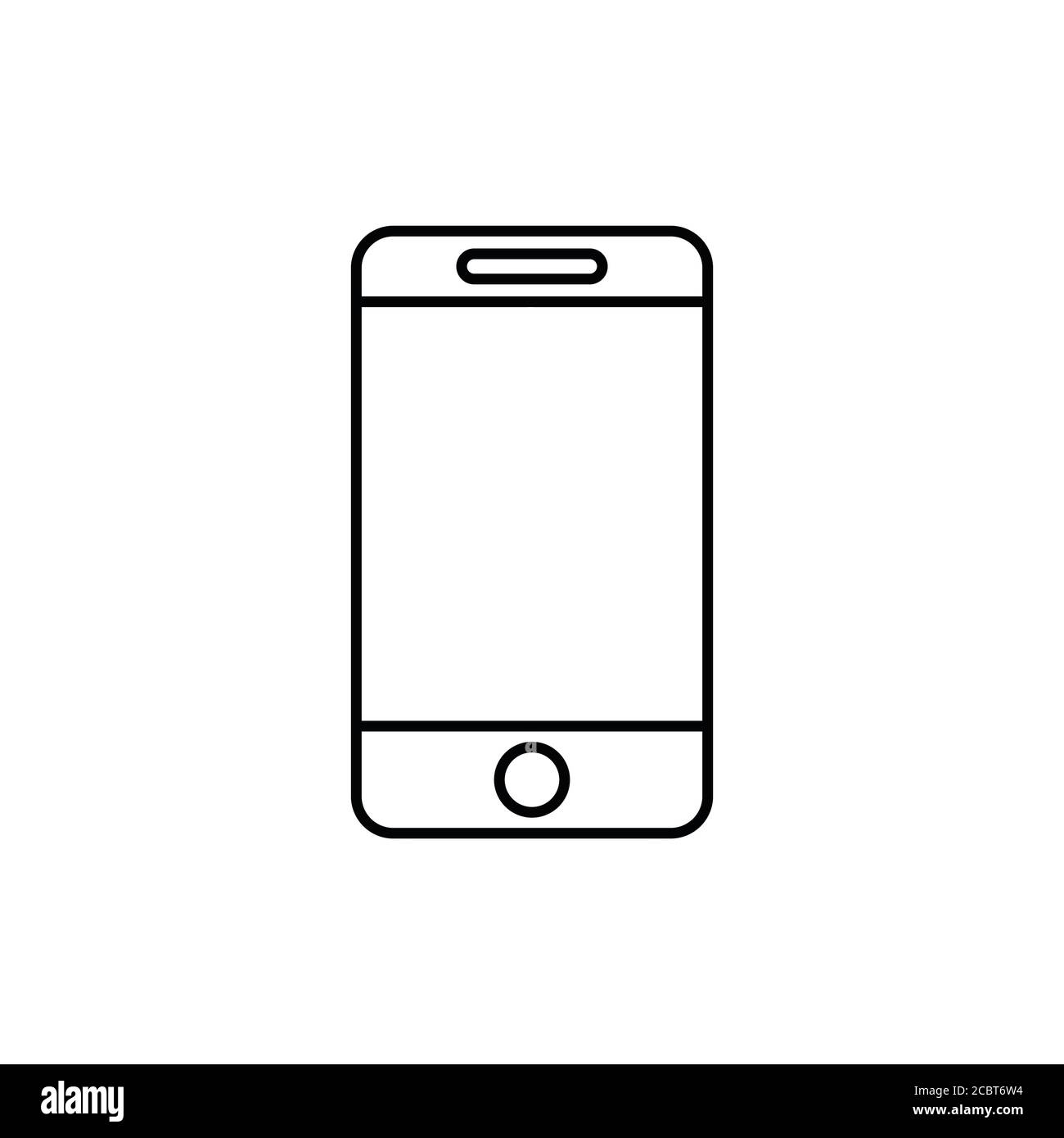 smartphone line icon, vector simple illustration Stock Vector Image ...