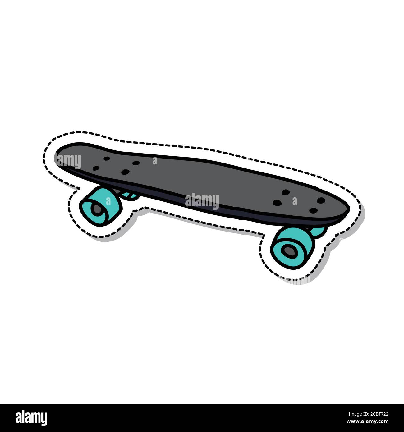 penny board doodle icon, vector color illustration Stock Vector Image & Art  - Alamy