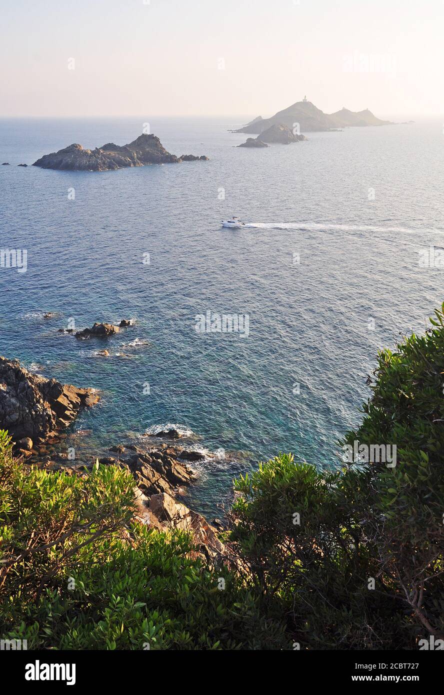 The Sanguinaires islands Ajaccio Southern Corsica Stock Photo