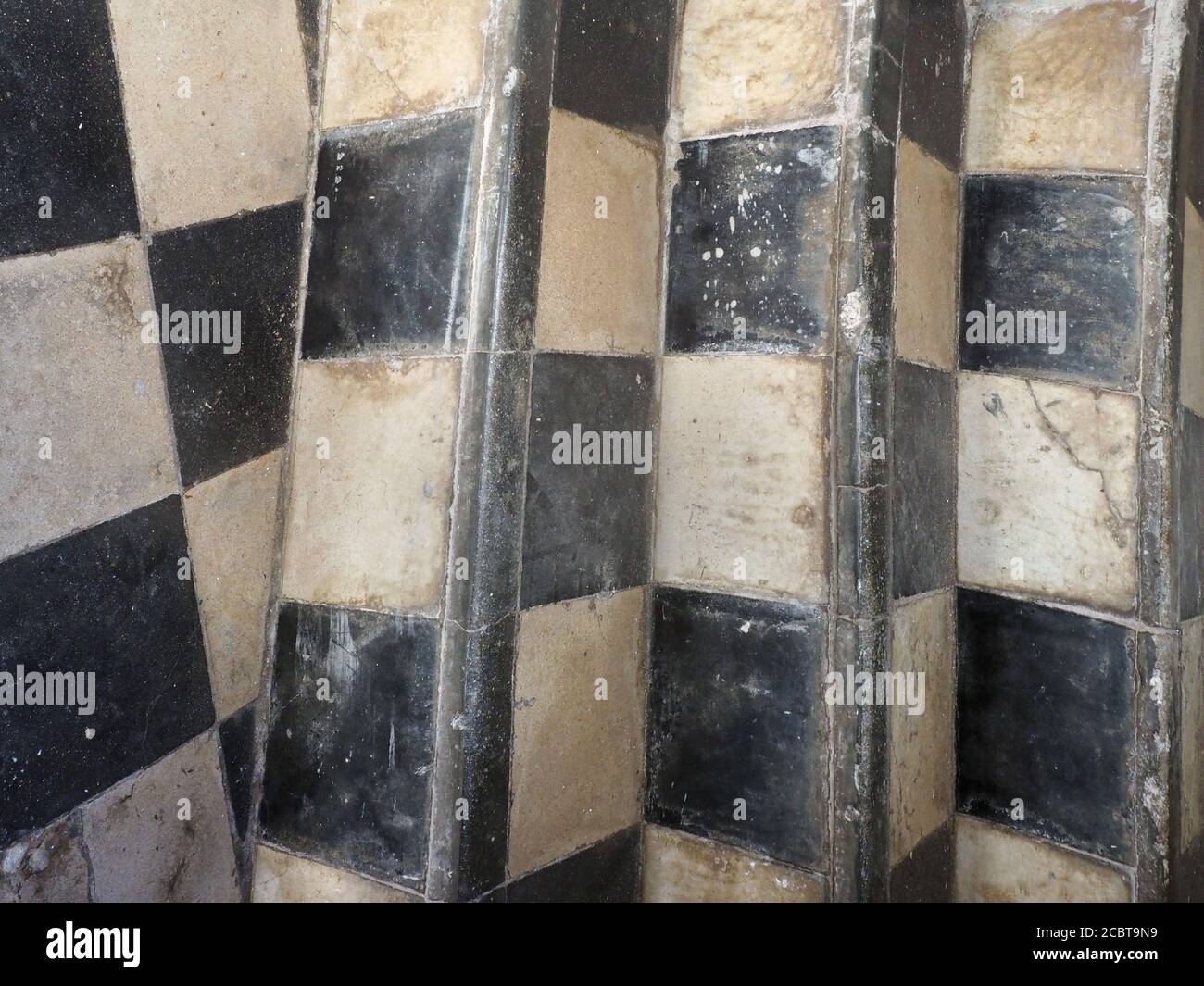 Art background curved chessboard Stock Photo