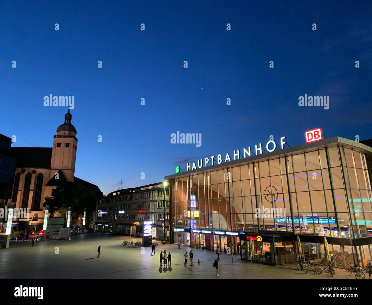Koln Hauptbahnhof, also known as Cologne Central Station. Cologne Koln, North Rhine-Westphalia / Germany. Stock Photo