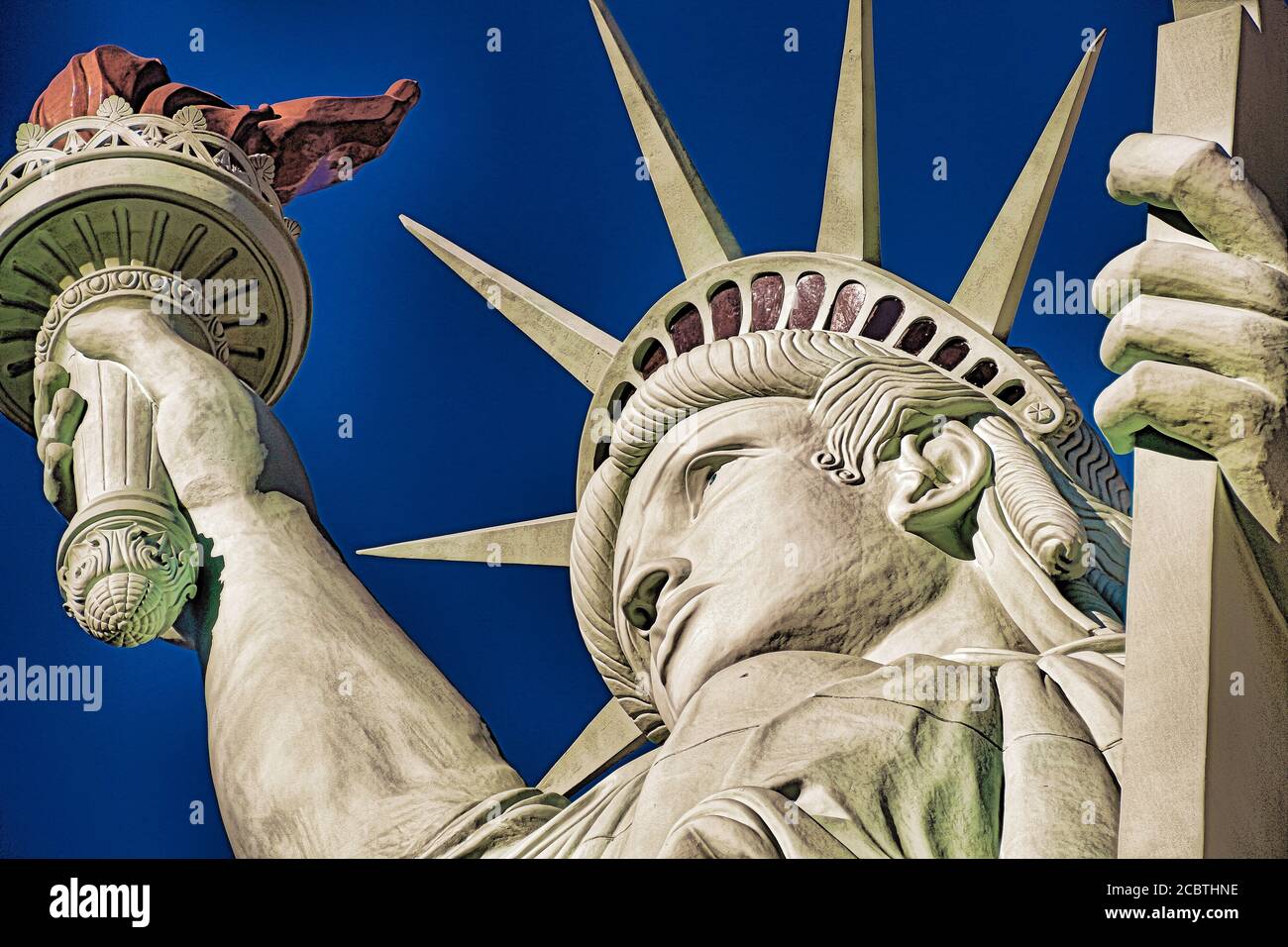 The Statue of Liberty is a colossal copper statue designed by Auguste