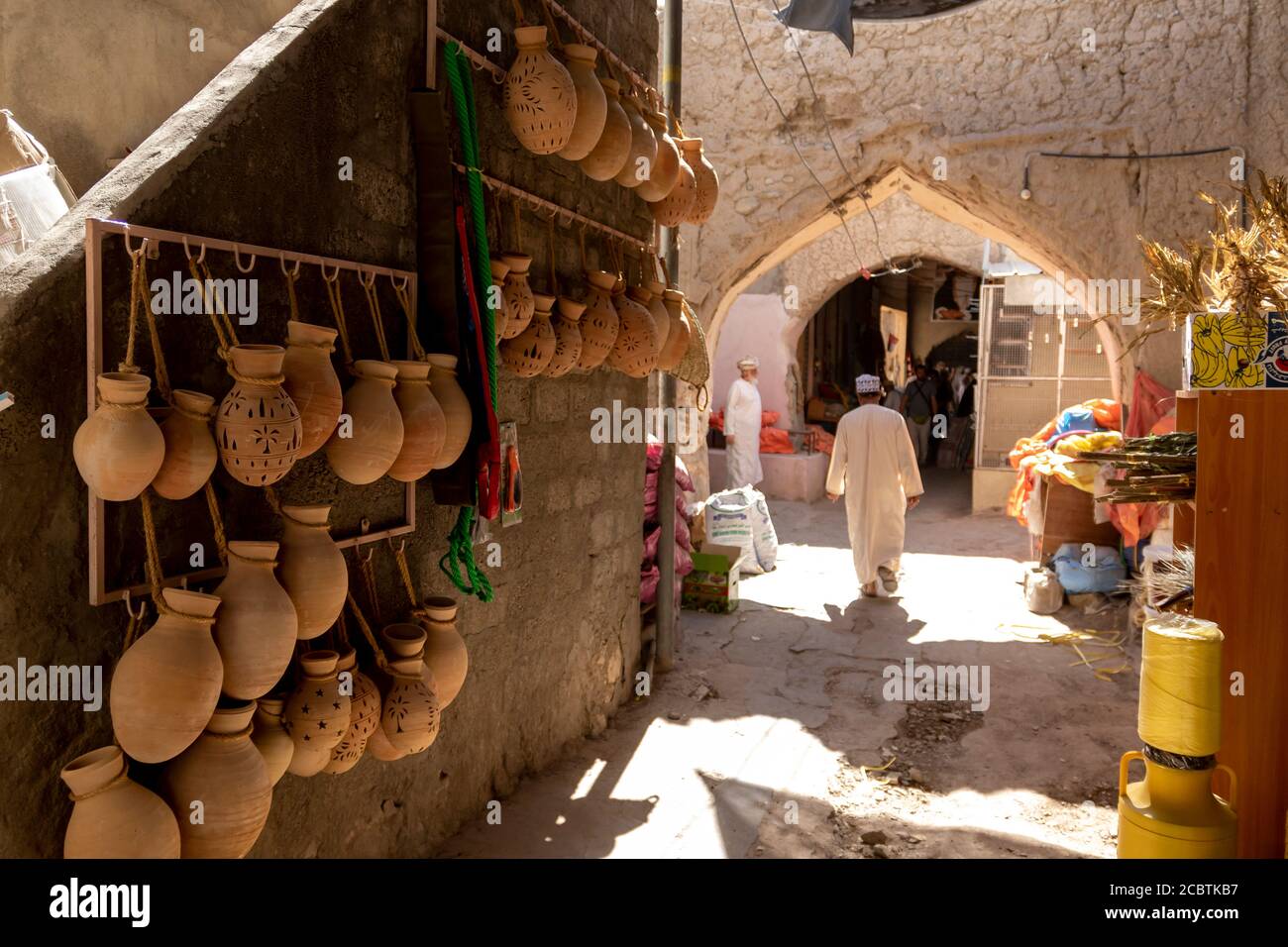 Pottery sales at the Nizwa fort stock photo Stock Photo Alamy