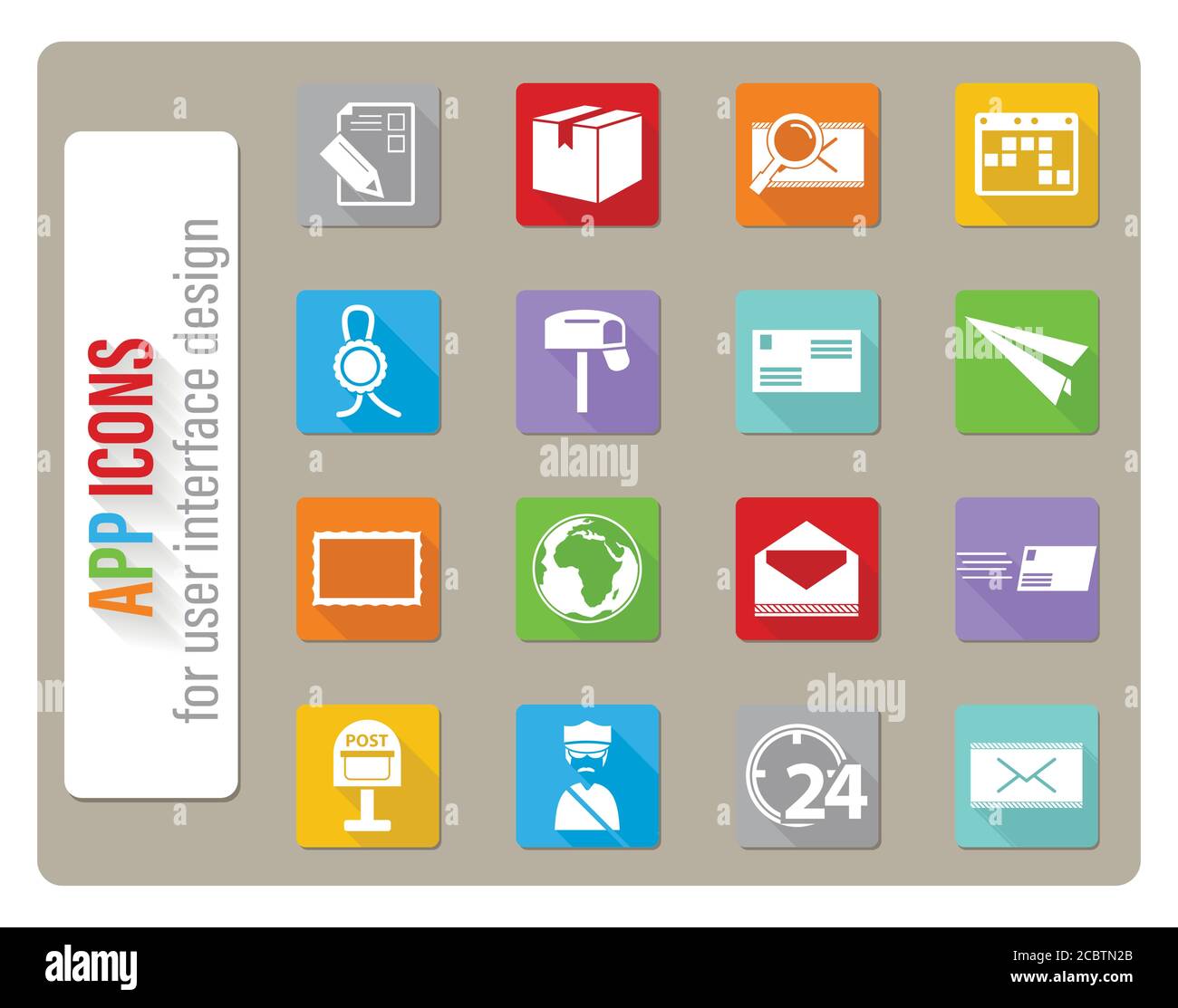 post service icon set Stock Vector Image & Art Alamy