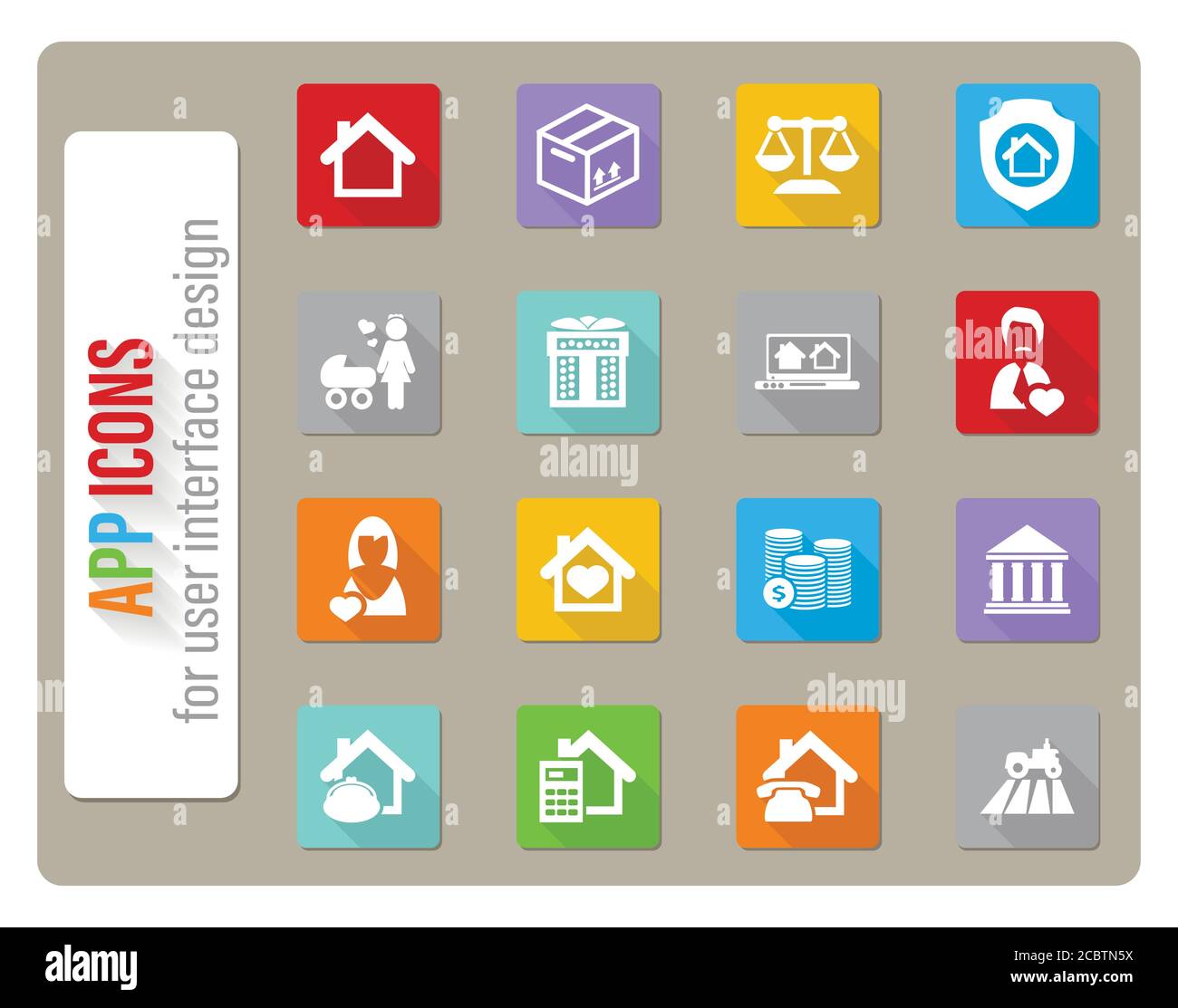 real estate icon set Stock Vector Image & Art - Alamy