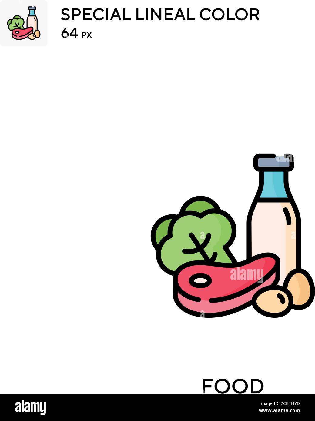 Food Special lineal color vector icon. Food icons for your business ...