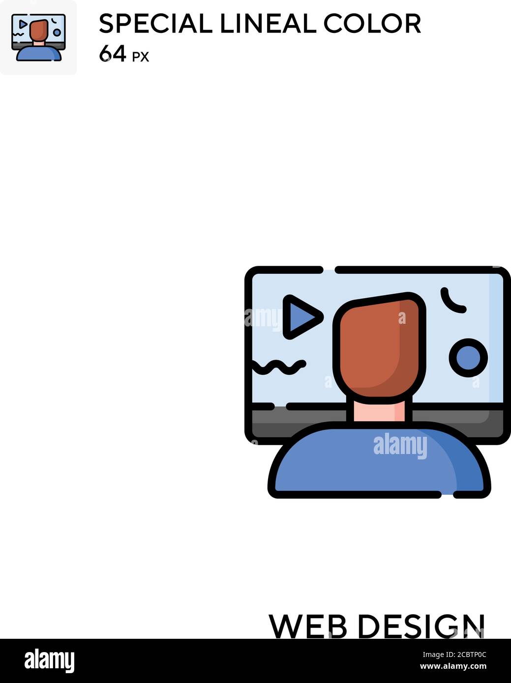 Web design Special lineal color vector icon. Web design icons for your ...