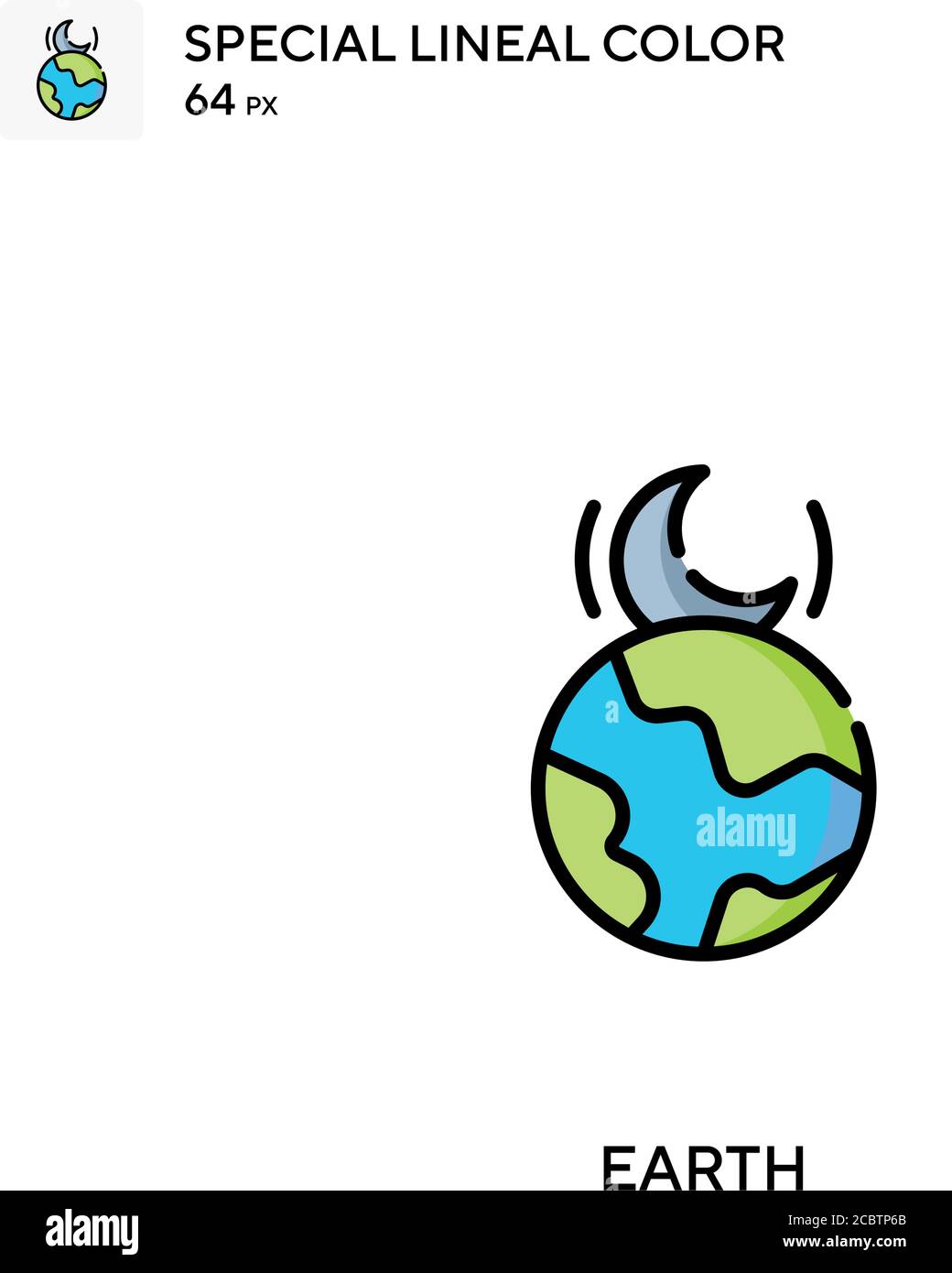 Earth Special lineal color vector icon. Earth icons for your business ...