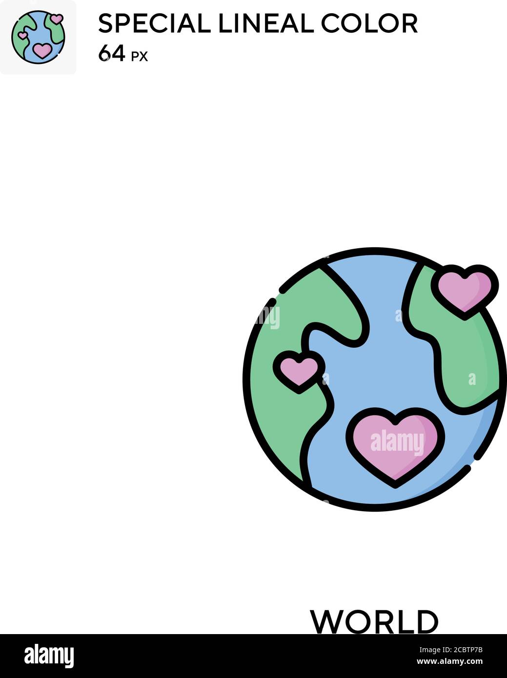 World Special lineal color vector icon. World icons for your business ...