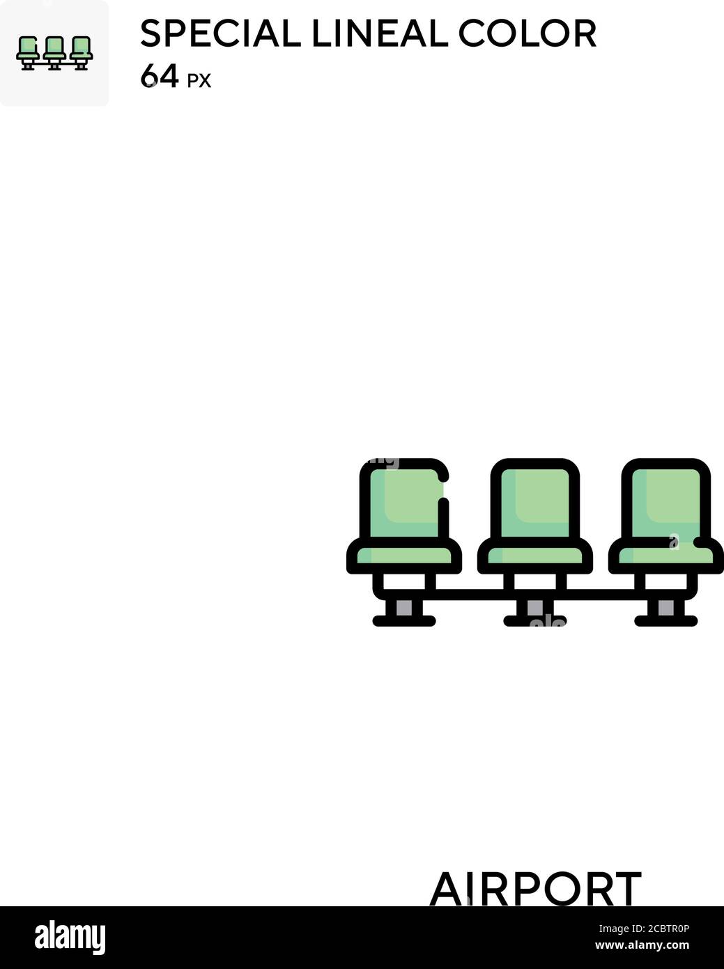 Airport Special lineal color vector icon. Airport icons for your ...