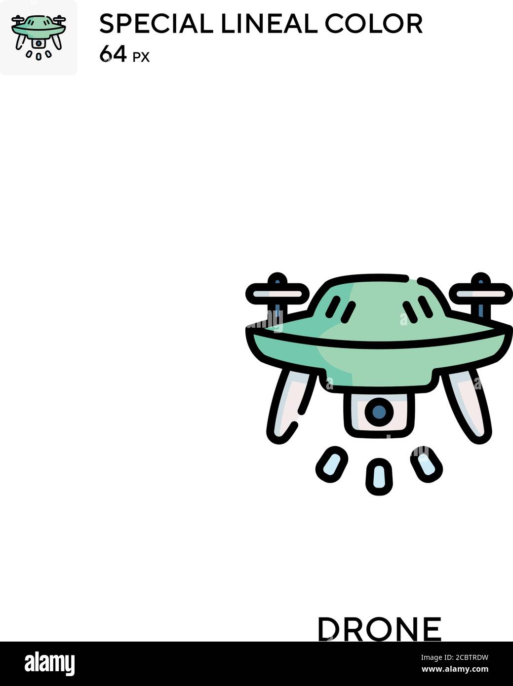 Drone Special lineal color vector icon. Drone icons for your business ...