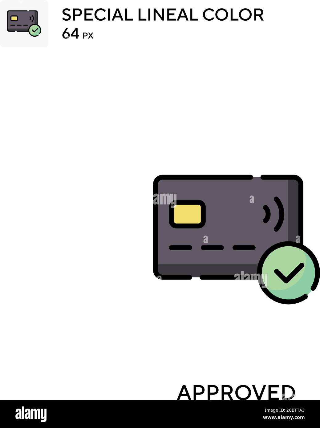 Approved Special lineal color vector icon. Approved icons for your ...