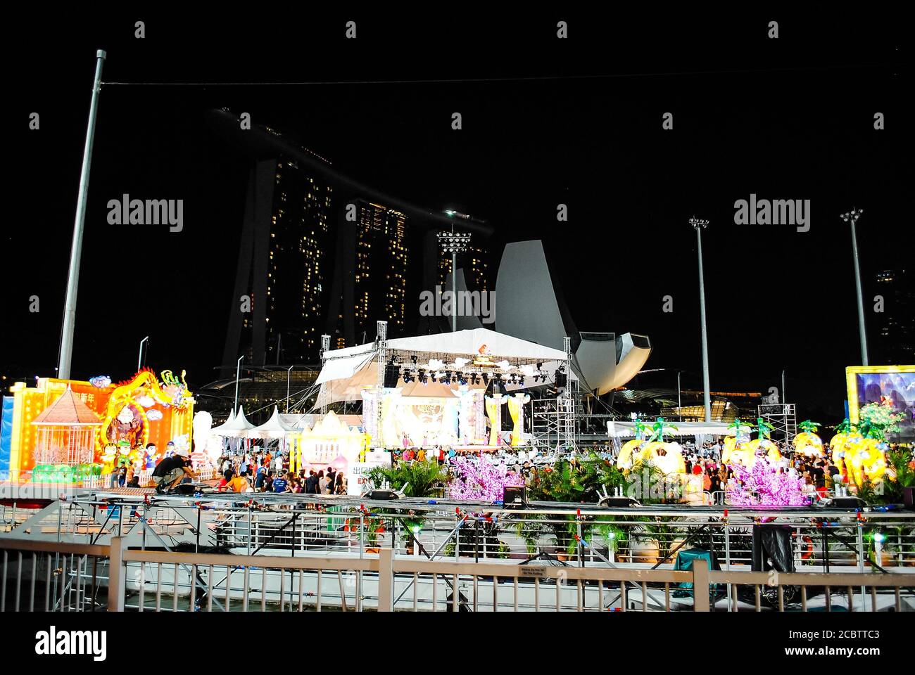 Festivities during the 2016 Chinese New Year in Singapore Stock Photo