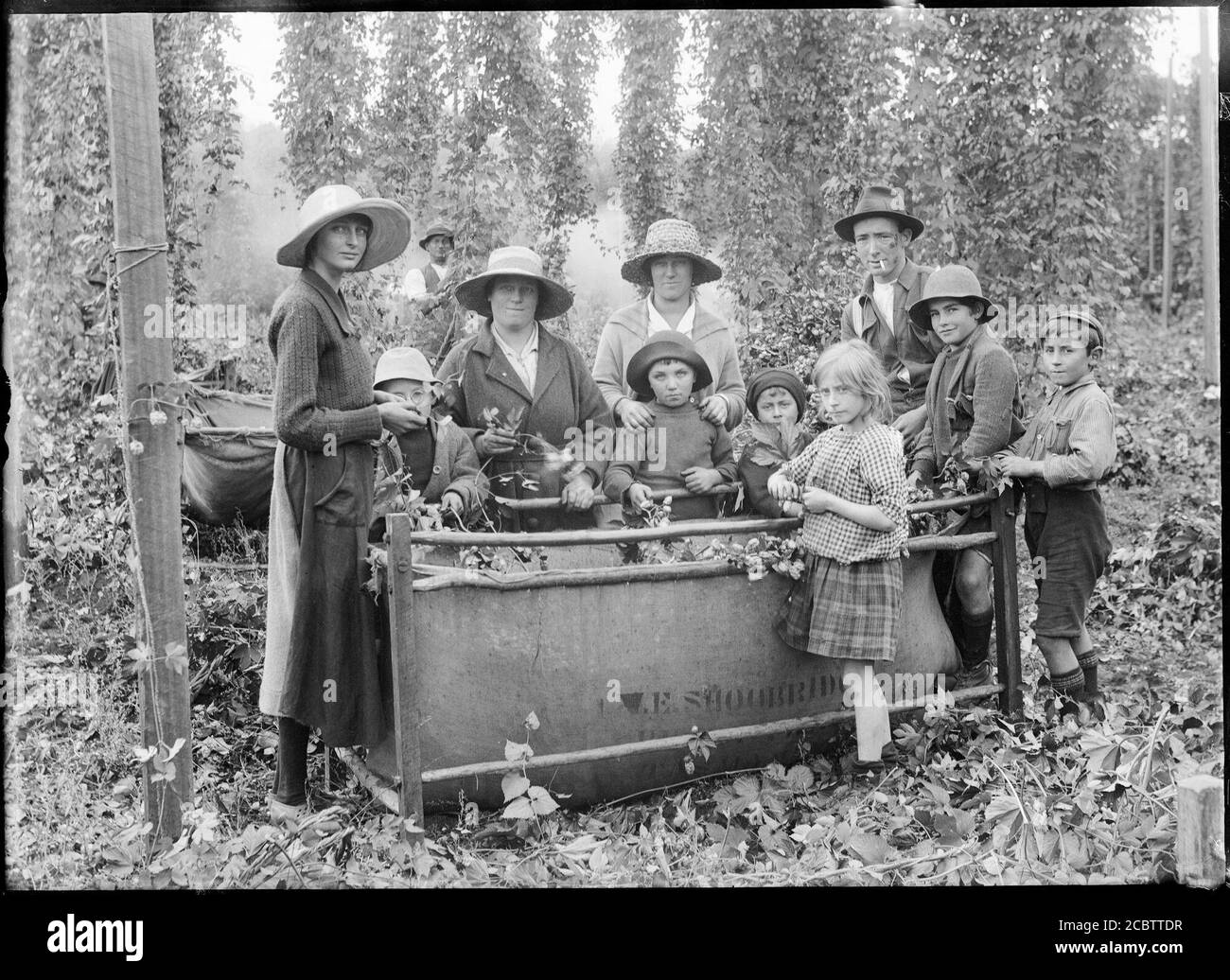 Hop pickers Black and White Stock Photos & Images Alamy