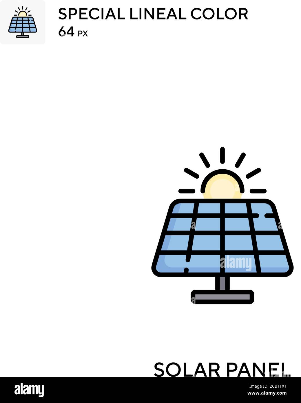 Solar panel Special lineal color vector icon. Solar panel icons for ...