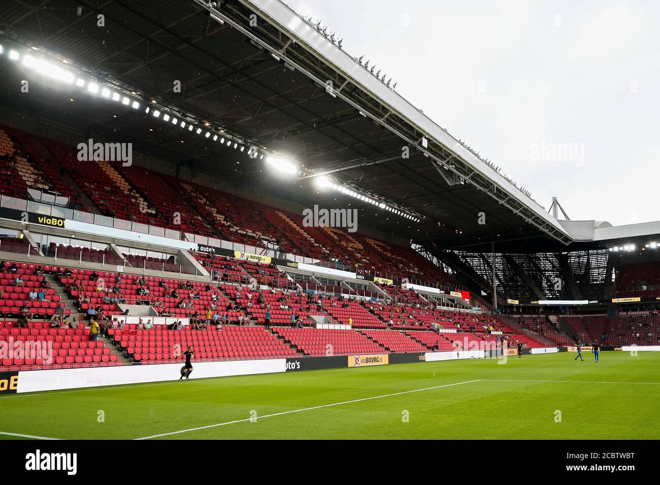 EINDHOVEN, PSV - Vitesse, 15-08-2020, football, friendly testmatch, Dutch Eredivisie, Season 2020-2021, Philips Stadium, only 6500 supporters are allowed in the stadium Stock Photo