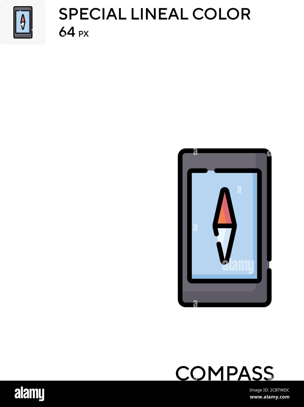 Compass Special lineal color vector icon. Compass icons for your ...