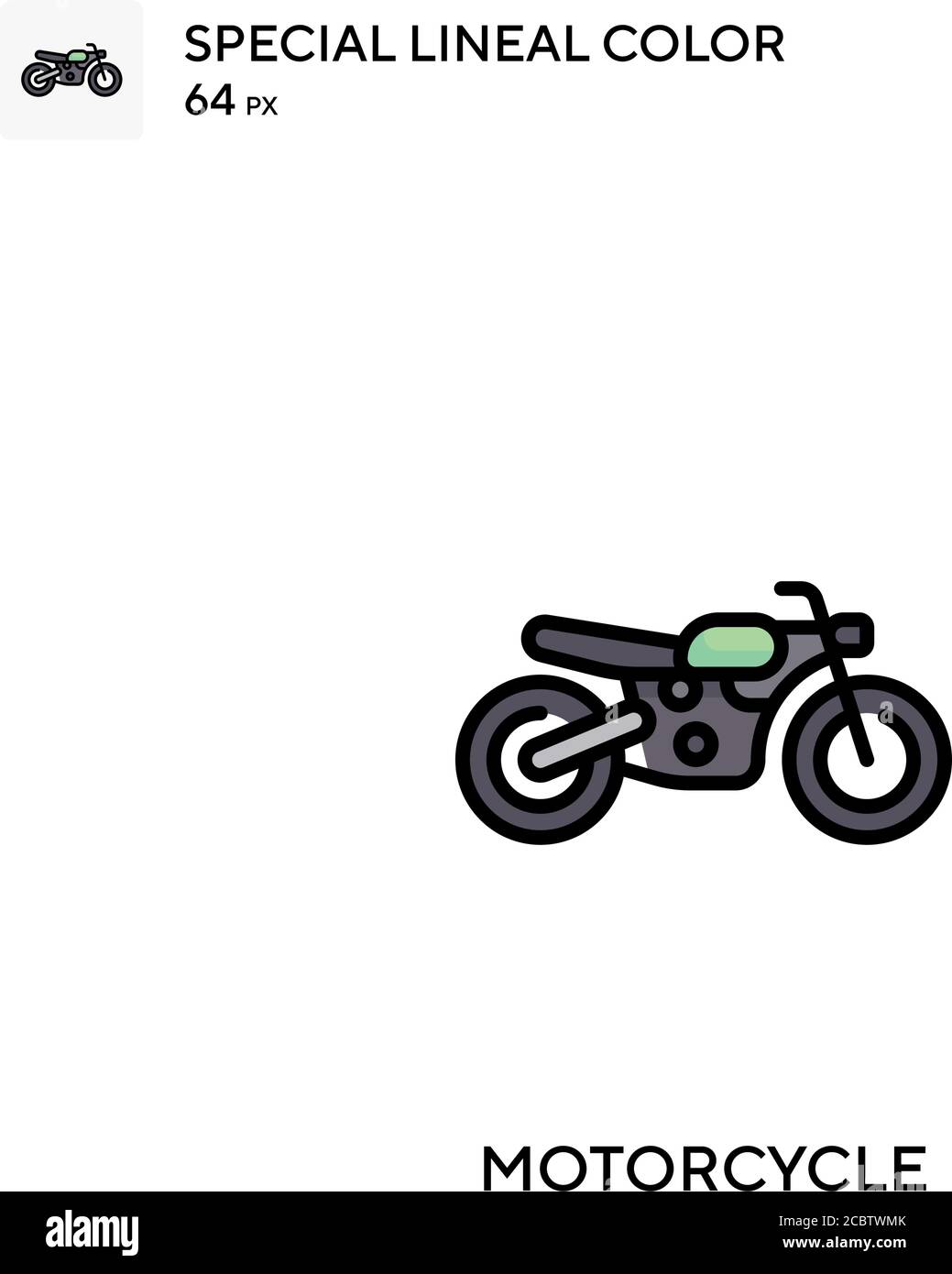 Motorcycle Special lineal color vector icon. Motorcycle icons for your ...