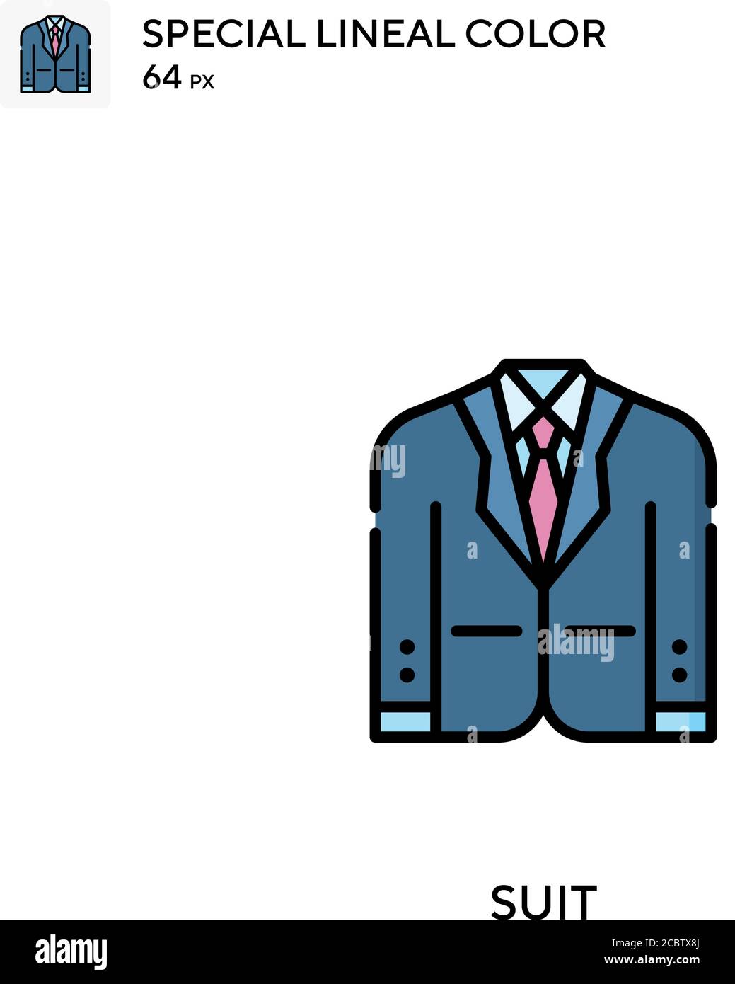 Suit Special lineal color vector icon. Suit icons for your business ...