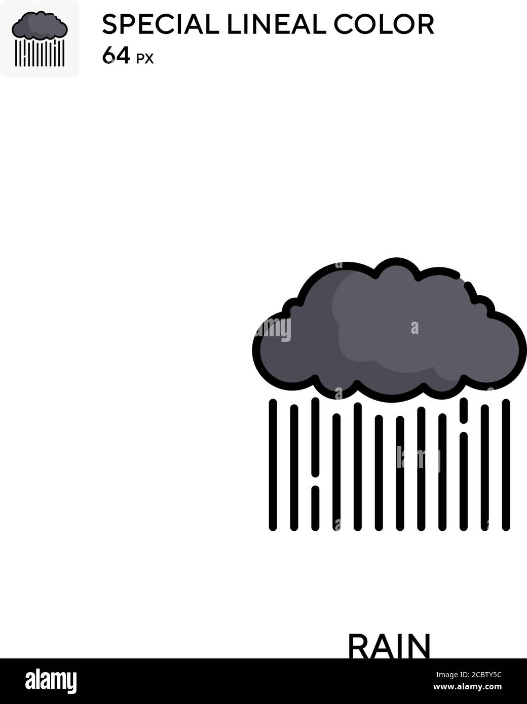 Rain Special lineal color vector icon. Rain icons for your business ...
