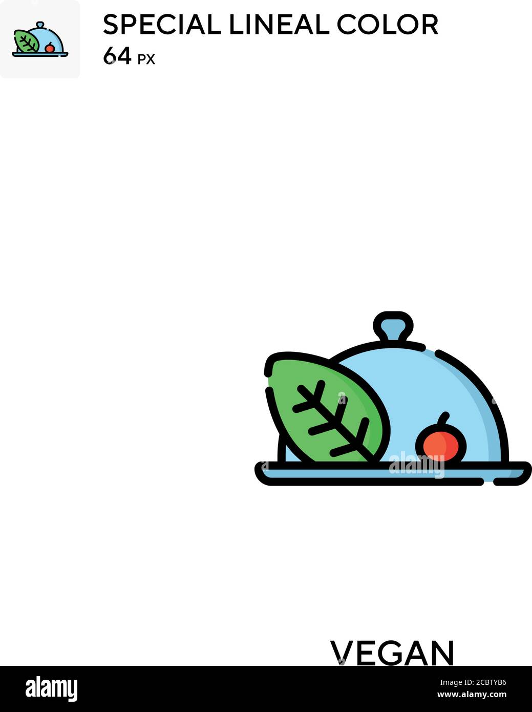 Vegan Special lineal color vector icon. Vegan icons for your business ...