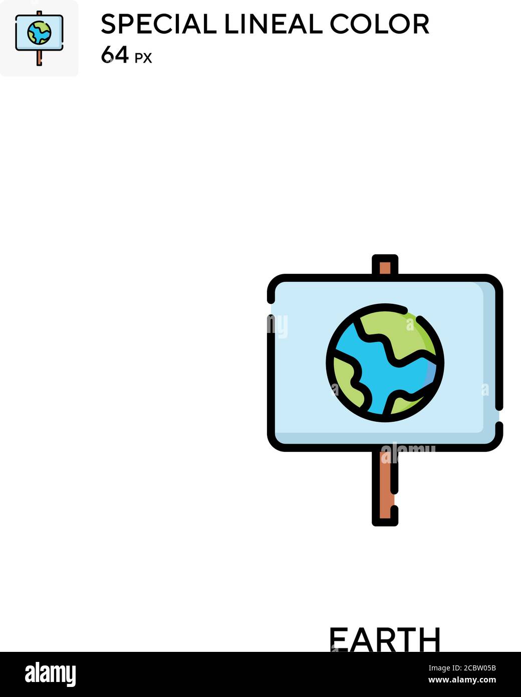 Earth Special lineal color vector icon. Earth icons for your business ...