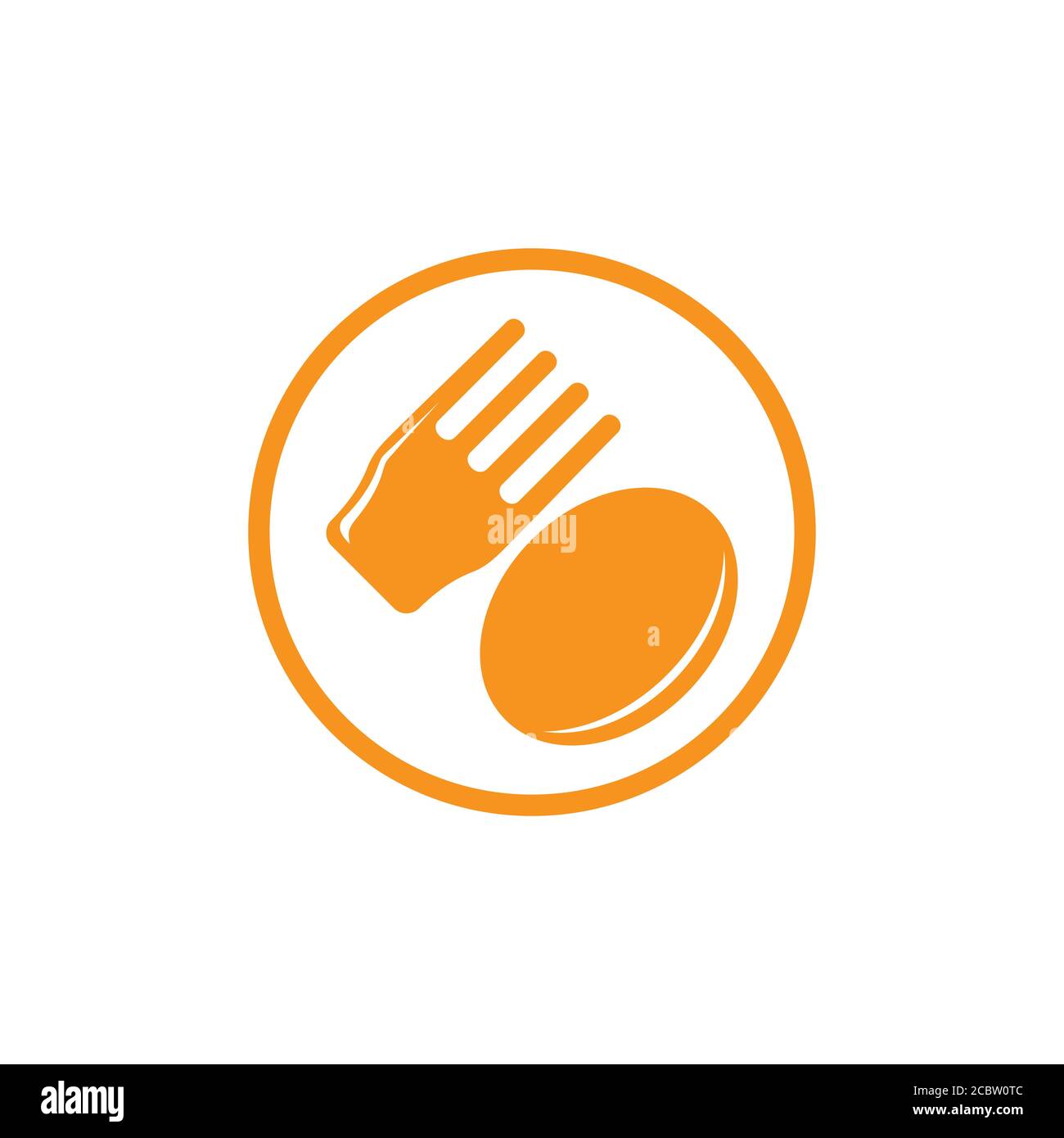spoon fork circle restaurant decor vector Stock Vector Image & Art - Alamy
