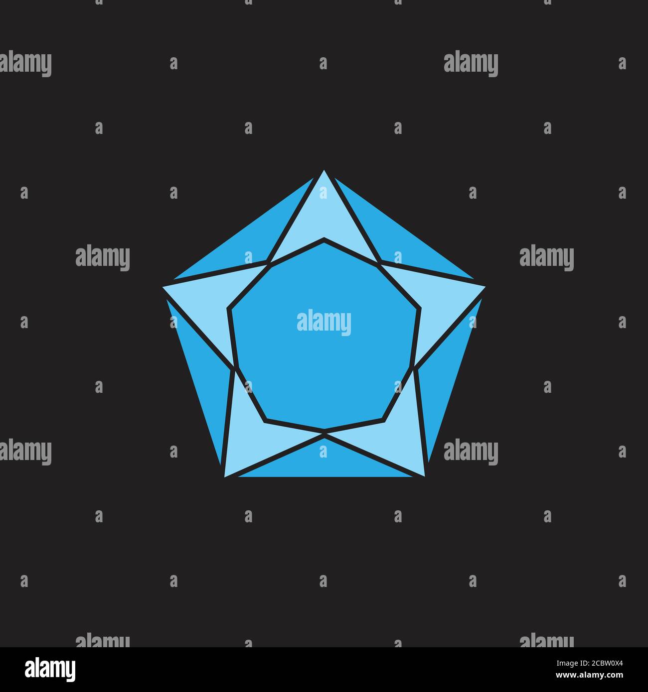 stars arrows blue diamond symbol logo Stock Vector Image & Art - Alamy