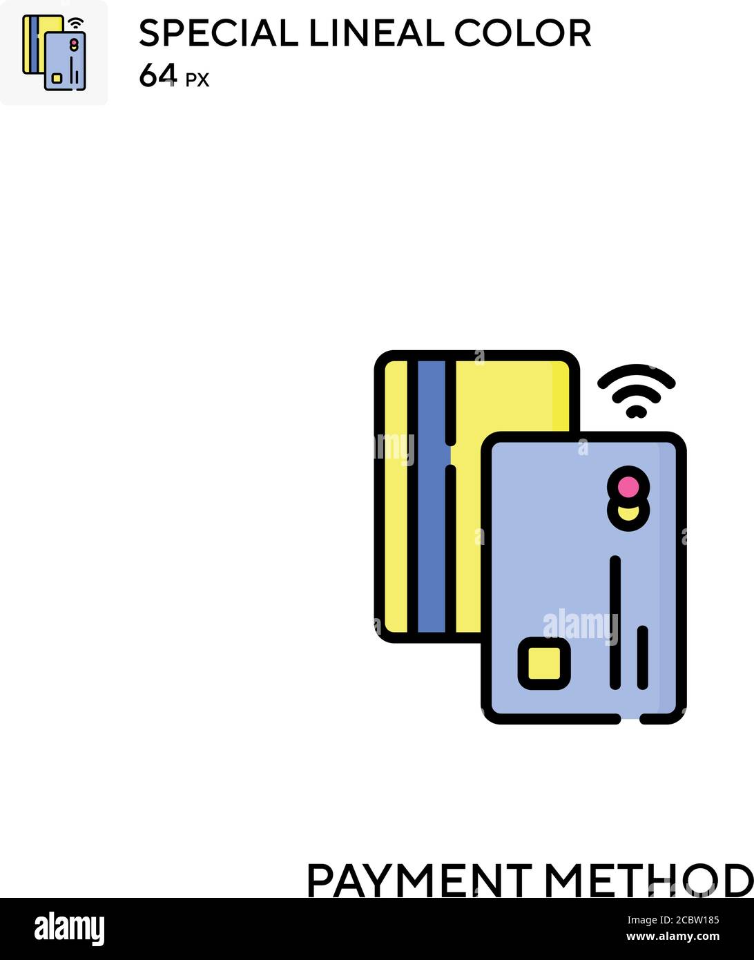 Payment method Special lineal color vector icon. Payment method icons ...