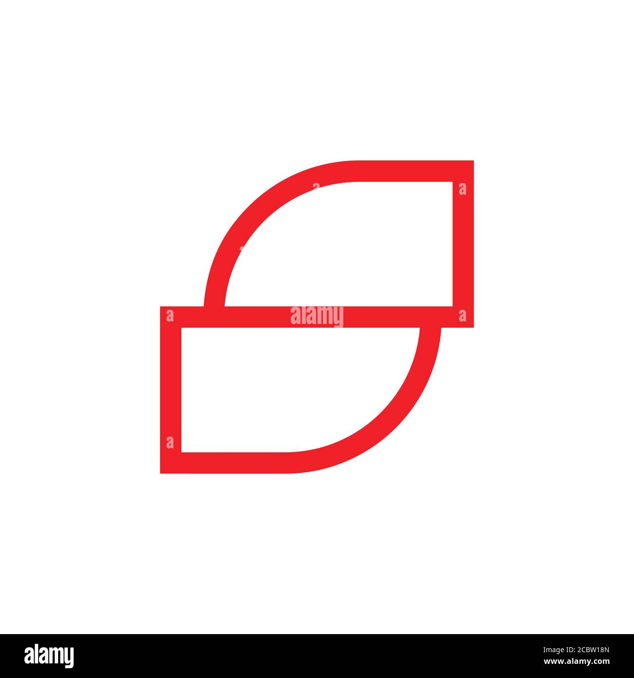letter s linked line simple logo Stock Vector Image & Art - Alamy
