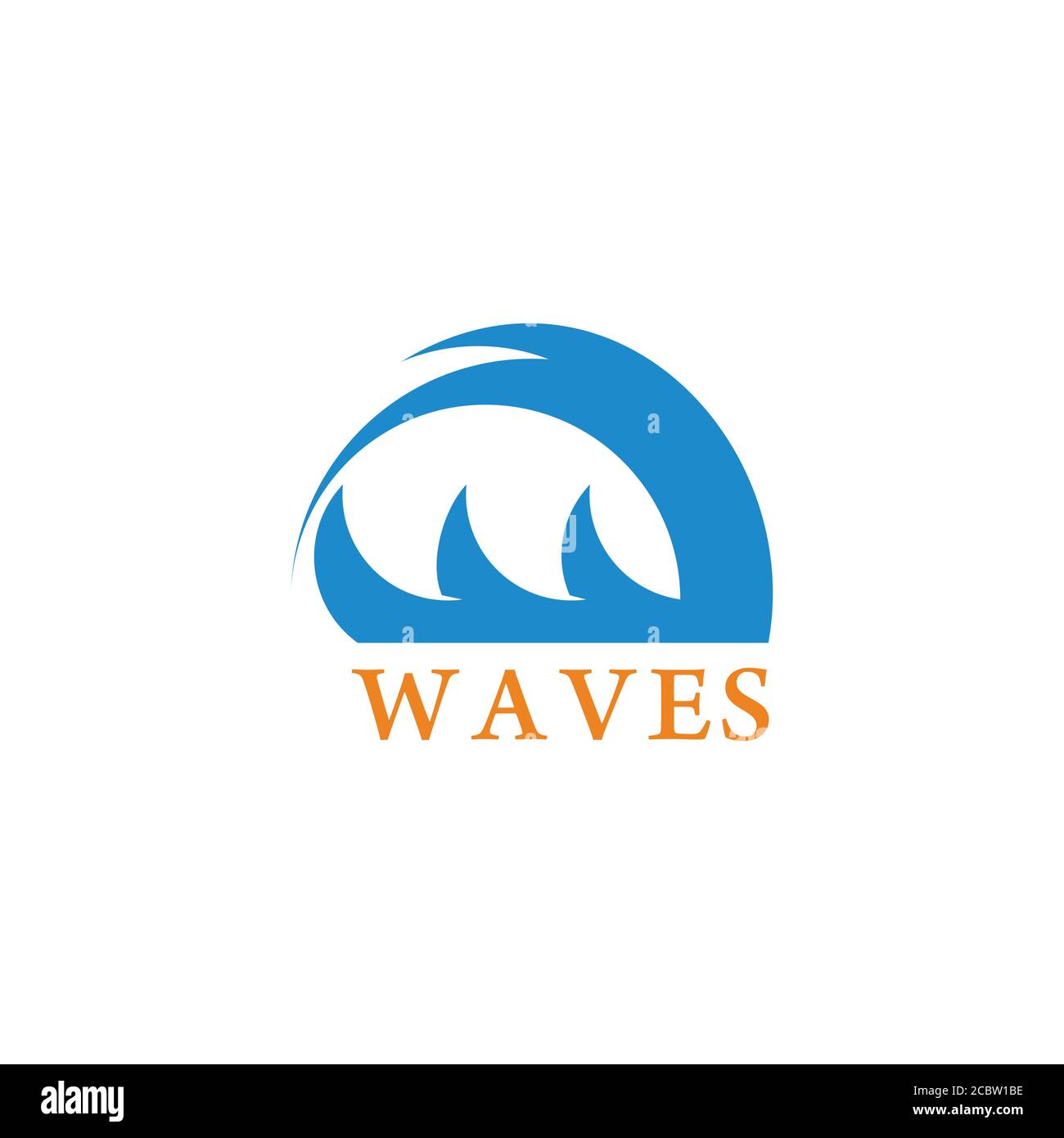 vector of waves symbol geometric design vector fit for dangerous beach caution Stock Vector