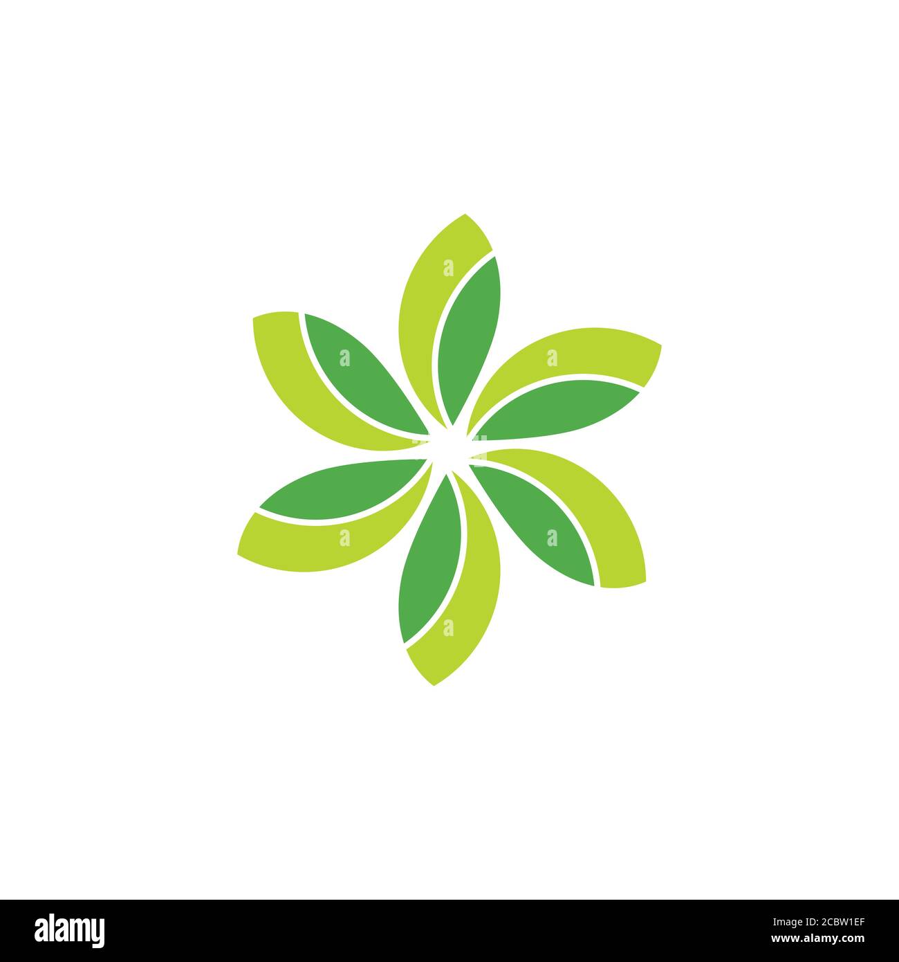 green leaf circle geometric logo vector Stock Vector Image & Art - Alamy