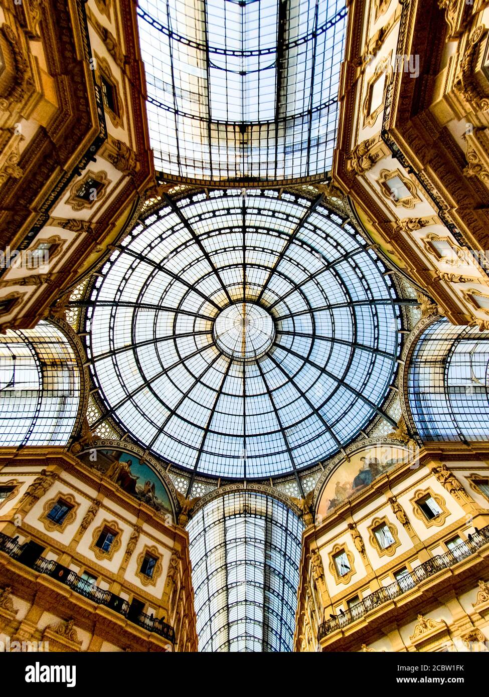Galleria Vittorio Emanuele II Stock Photo