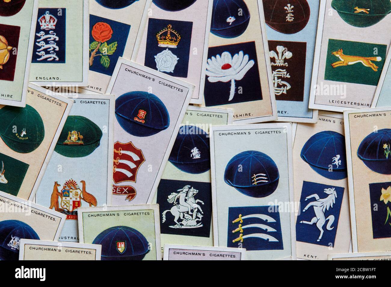 Vintage Cricket and Football Cards with Books - Cards - Cigarette & Trade -  Printed & Written Material