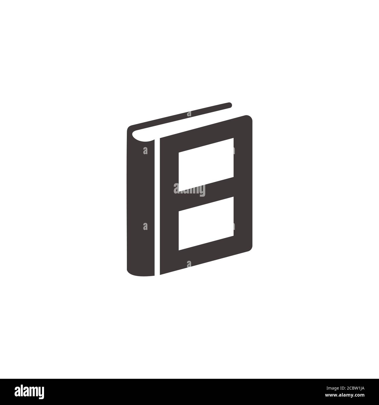 number 8 book simple geometric symbol vector Stock Vector