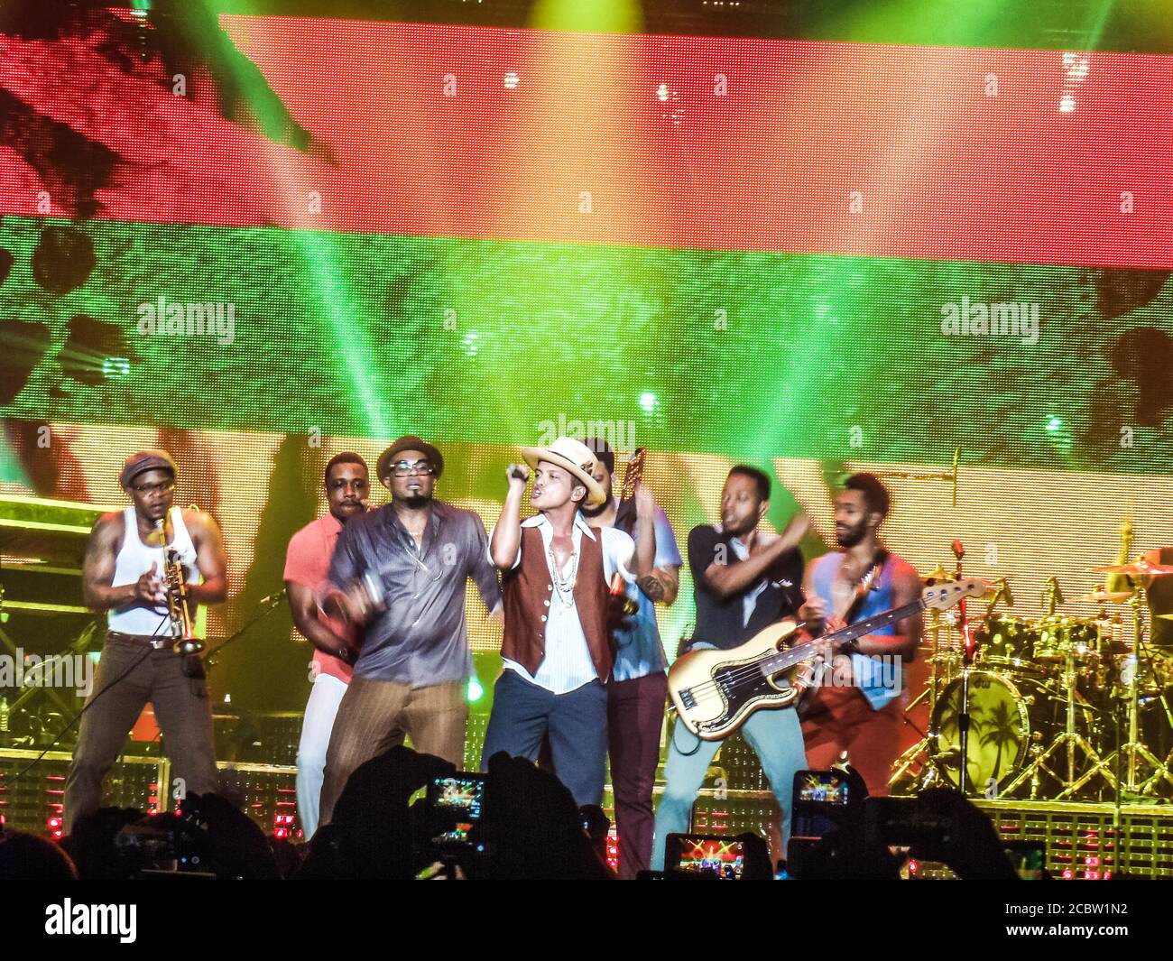 Bruno Mars Moonshine Jungle Tour Stock Photo Alamy